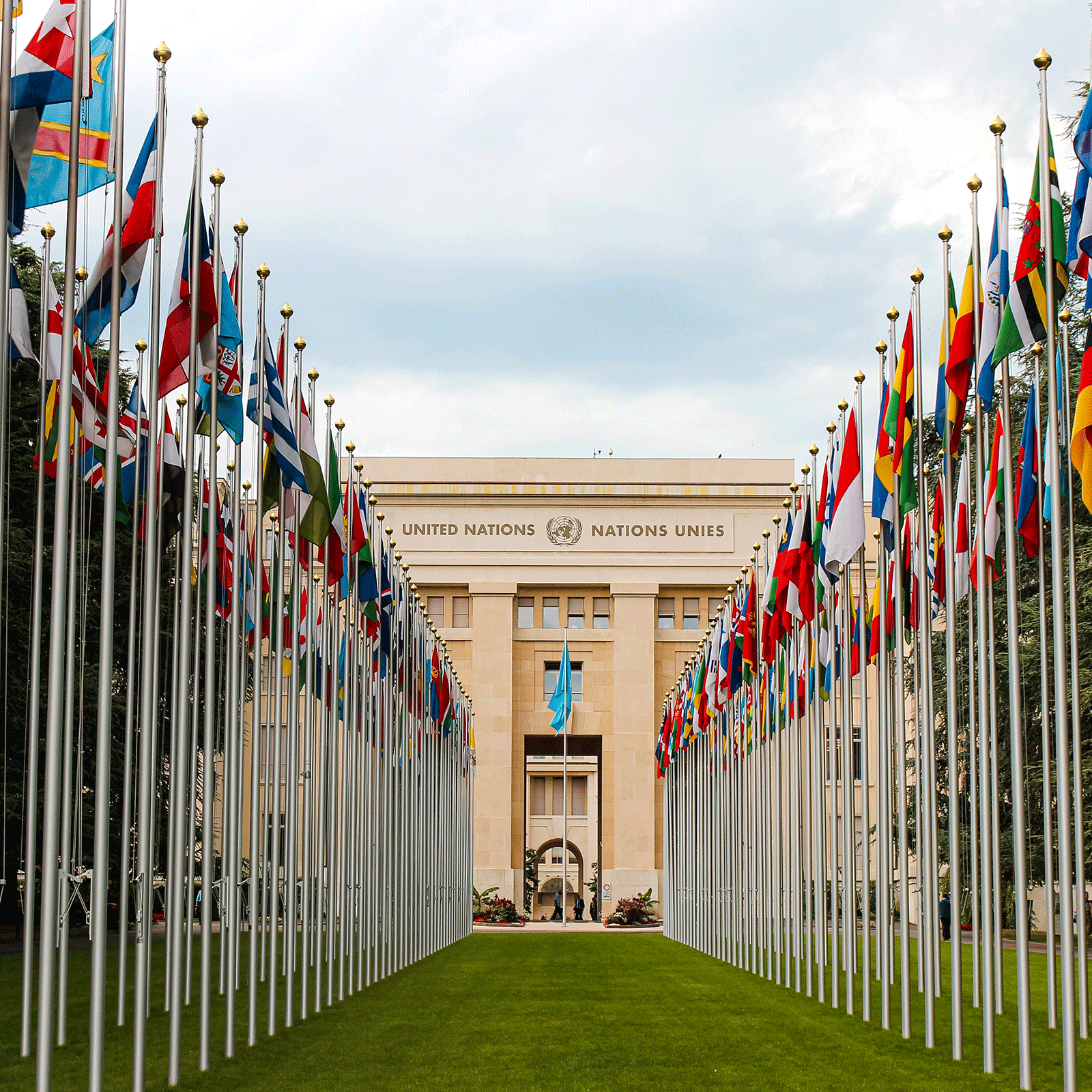 united nations facade